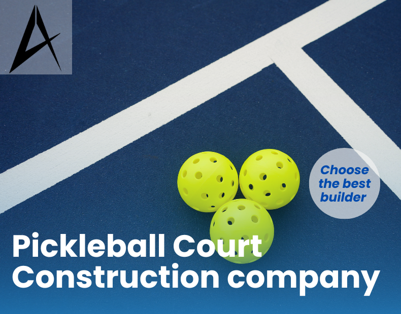 Pickleball court construction