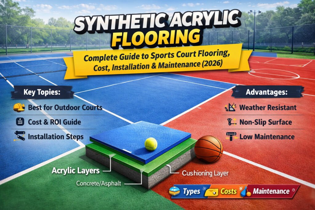 Synthetic Acrylic Flooring: Complete Guide to Sports Court Flooring, Cost, Installation & Maintenance (2026)